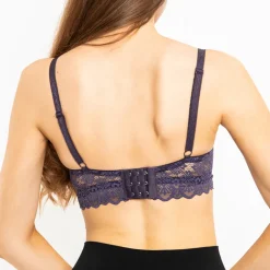 usztywniany biustonosz z koronką i paskami Codzienne