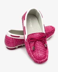 Fuksjowe dziecięce mokasyny Dannad Dziewczęce