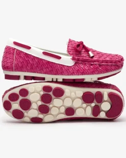 Fuksjowe dziecięce mokasyny Dannad Dziewczęce