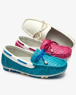 Fuksjowe dziecięce mokasyny Dannad Dziewczęce