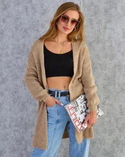 Clearance Fuksjowy damski sweter narzutka Swetry