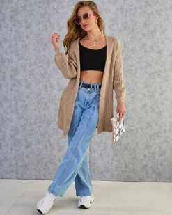 Clearance Fuksjowy damski sweter narzutka Swetry