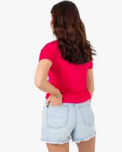 Discount damski t-shirt z printem Bluzki / Koszule / Koszulki