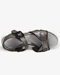 Discount owe błyszczące sandały dziewczęce Jenilo Dziewczęce