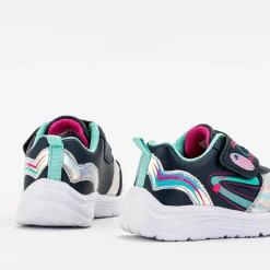 Outlet Granatowo - miętowe buty sportowe dziewczęce Mikorasi Dziewczęce