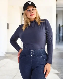 sweter typu półgolf Swetry