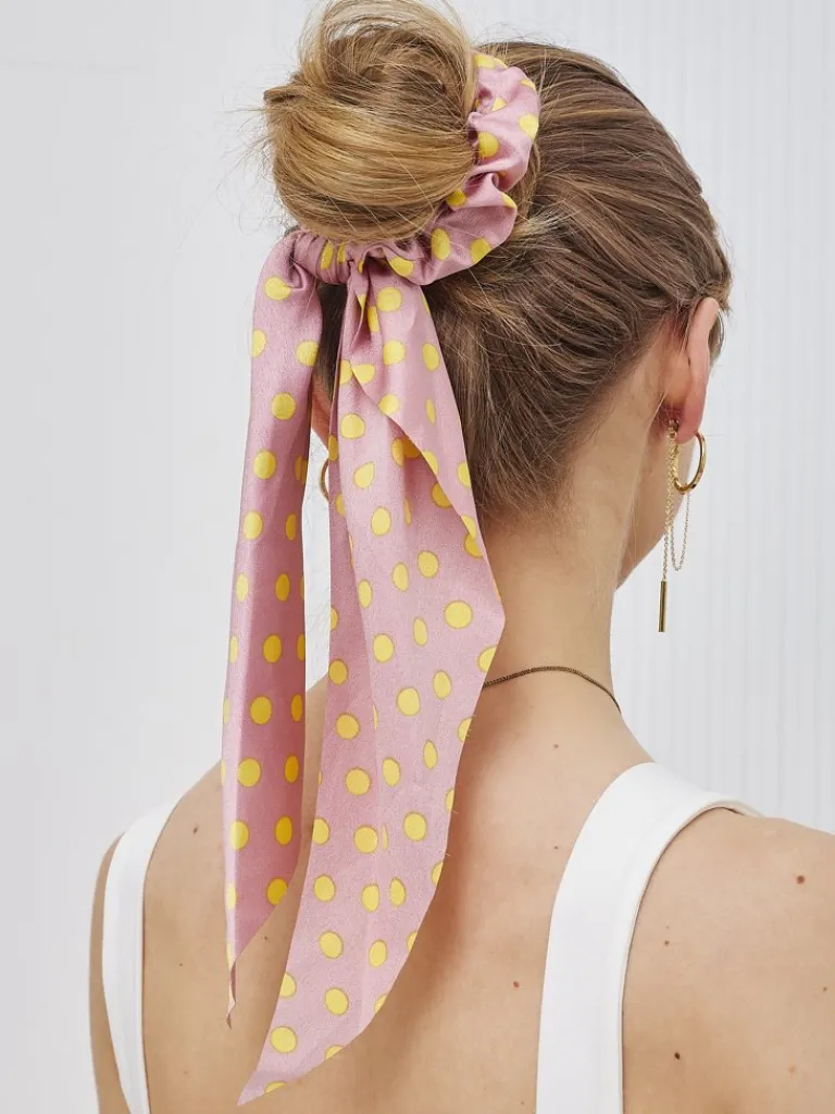 Clearance Gumka do włosów ze wstążką w kropeczki Picolina Damskie Akcesoria Do Włosów