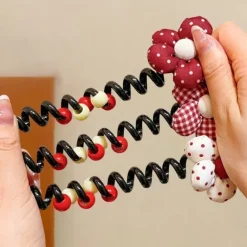 Discount Gumka do włosów sprężynka z kokardką Ribbon Coil Damskie Dziewczęce|Akcesoria Do Włosów