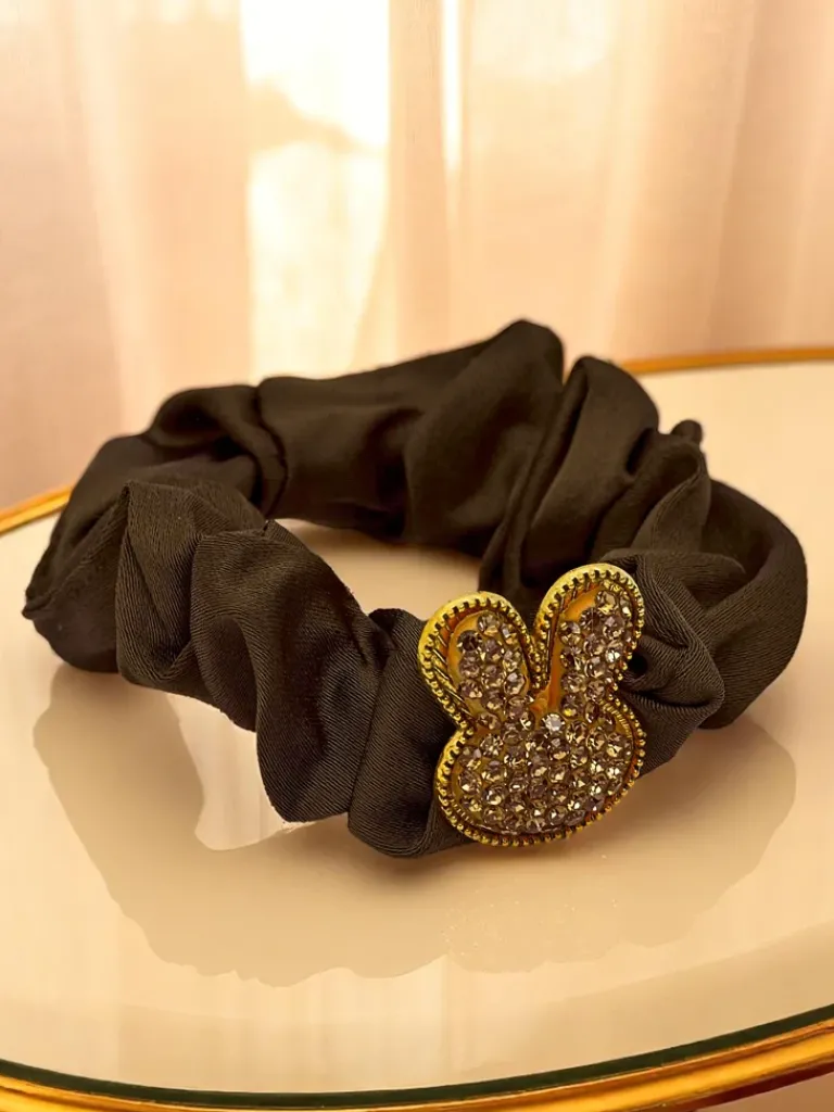 Best Gumka do włosów z ozdobnym króliczkiem Satin Bunny Damskie Akcesoria Do Włosów