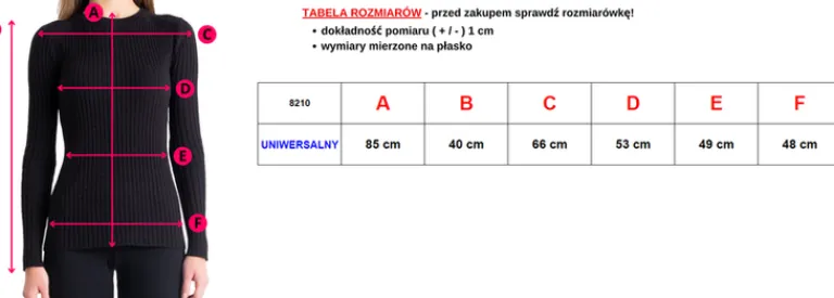 Best długi sweter damski oversize ze wzorzystą kieszonką Swetry