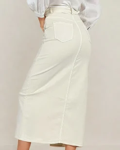 Sale Jeansowa damska spódnica Spódnice