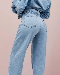 Clearance Jeansowe spodnie boyfriend damskie Jeansy