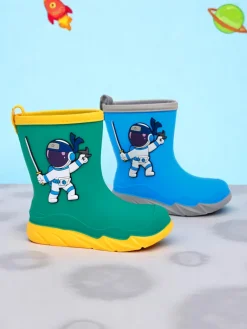 Clearance Kalosze dziecięce z kosmonautą Cosmos Boy Chłopięce