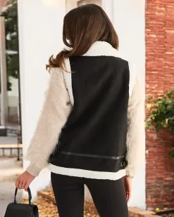 Sale Kamizelka damska z kożuszkiem Kurtki / Marynarki / Płaszcze