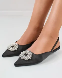 New Klapki a'la baleriny w kolorze m Etalli Klapki Płaskie