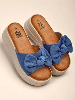 Discount Klapki damskie na platformie Givan Klapki Na Obcasie