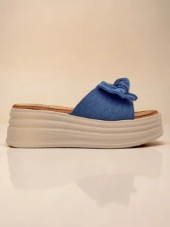 Discount Klapki damskie na platformie Givan Klapki Na Obcasie