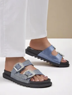 Best Klapki damskie z klamerkami Mrs Aurora Klapki Płaskie