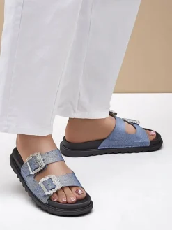 Best Klapki damskie z klamerkami Mrs Aurora Klapki Płaskie