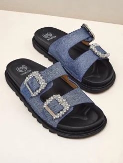 Best Klapki damskie z klamerkami Mrs Aurora Klapki Płaskie