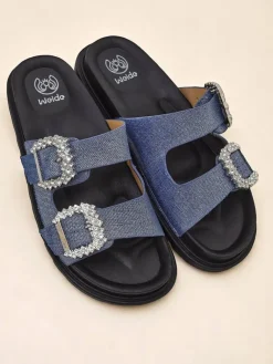 Best Klapki damskie z klamerkami Mrs Aurora Klapki Płaskie