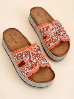 Online Klapki damskie z ozdobami Candy Candy Klapki Płaskie
