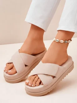 Klapki damskie płaskie Evre Klapki Płaskie