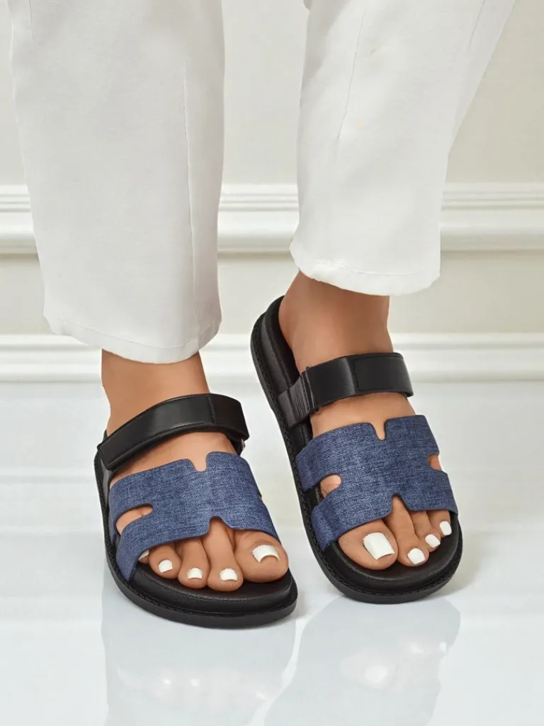 Best Klapki damskie z eko skóry FlexiComfi Klapki Płaskie