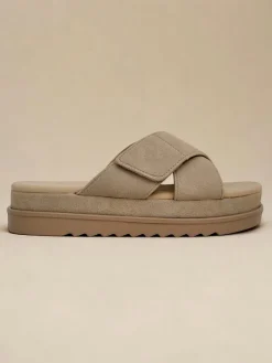 Outlet Klapki damskie płaskie Evre Klapki Płaskie