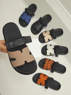 Online Klapki damskie z eko skóry FlexiComfi Klapki Płaskie