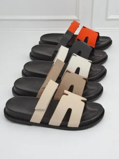 Klapki damskie z eko skóry ReppiFlex Klapki Płaskie