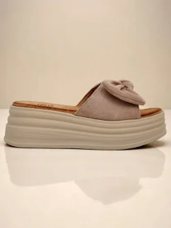 New Klapki damskie na platformie Givan Klapki Na Obcasie