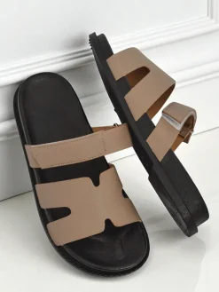 Clearance Klapki damskie z eko skóry ReppiFlex Klapki Płaskie