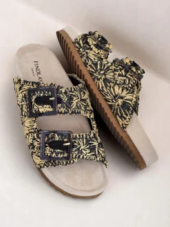 Online Klapki damskie z klamerkami Samorra Klapki Płaskie