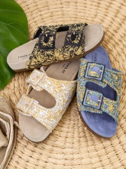 Online Klapki damskie z klamerkami Samorra Klapki Płaskie