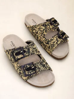 Online Klapki damskie z klamerkami Samorra Klapki Płaskie