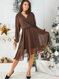 Clearance Klasyczna damska sukienka do kolana Sukienki Na Imprezę|Sukienki Krótkie