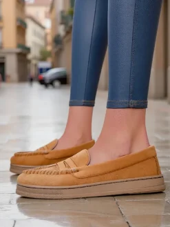 Clearance Klasyczne damskie mokasyny Carollese Mokasyny Na Płaskiej Podeszwie