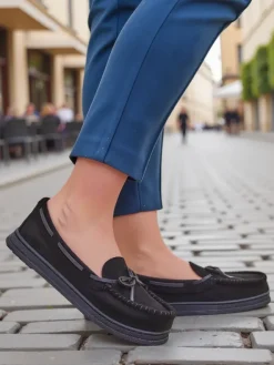 Klasyczne damskie mokasyny Acimine Mokasyny Na Płaskiej Podeszwie