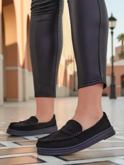 New Klasyczne damskie mokasyny Carollese Mokasyny Na Płaskiej Podeszwie