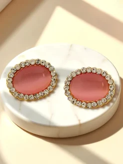 New Klipsy kolczyki damskie z kryształem i cyrkoniami Damskie Biżuteria