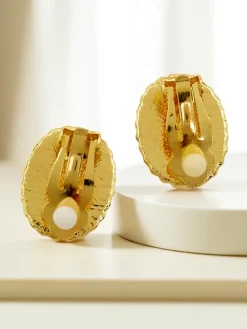 New Klipsy kolczyki damskie z kryształem i cyrkoniami Damskie Biżuteria