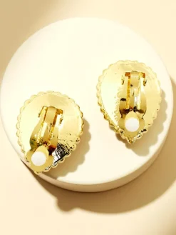 New Klipsy kolczyki damskie z kryształem i cyrkoniami Damskie Biżuteria