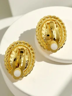 New Klipsy kolczyki damskie z kryształem i cyrkoniami Damskie Biżuteria