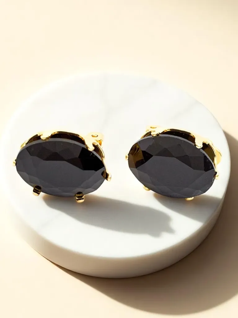 Best Klipsy kolczyki damskie z kryształem Damskie Biżuteria