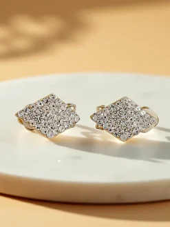 Klipsy kolczyki damskie z cyrkoniami Damskie Biżuteria