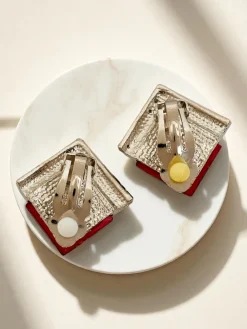 New Klipsy kolczyki damskie z kryształem i cyrkoniami Damskie Biżuteria