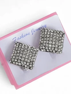 Klipsy kolczyki damskie z cyrkoniami Damskie Biżuteria