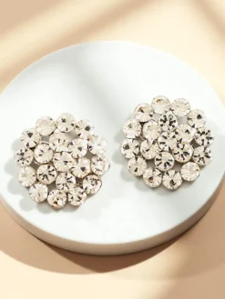 Klipsy kolczyki damskie z cyrkoniami Damskie Biżuteria