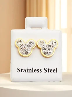 Discount Kolczyki damskie w kształcie misia Damskie Biżuteria